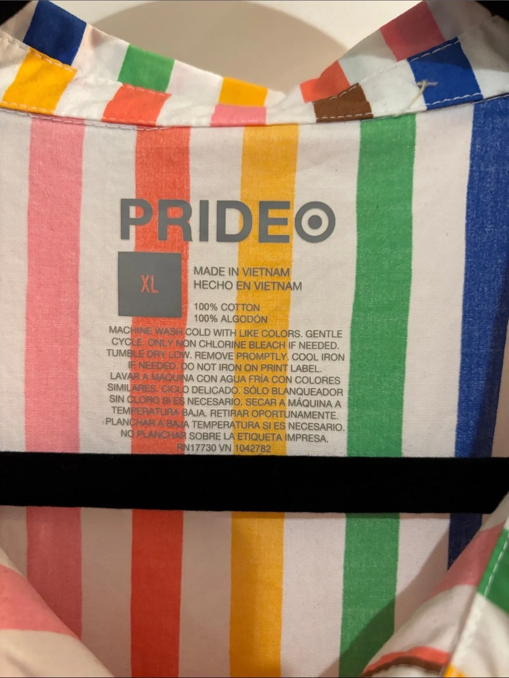 Target Multicolor Stripe Shirtdress with Tie Belt